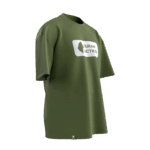 Turan Tactics Tasarımlı Unisex Oversize Pamuklu T-shirt - Görsel 5