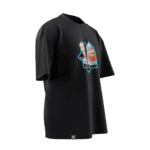 Çağrı ve Tuğrul Bey Tasarımlı Unisex Oversize Pamuklu T-shirt - Görsel 6
