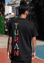 Turan v3 Tasarımlı Rahat Kalıp Pamuklu T-shirt
