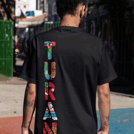 Turan v3 Tasarımlı Rahat Kalıp Pamuklu T-shirt