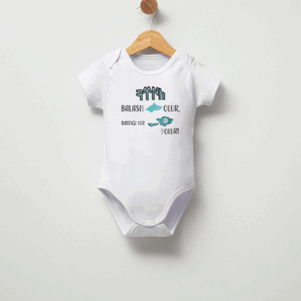Türk Balası Kurt Olur! Tasarımlı Bebe Badi (Body)