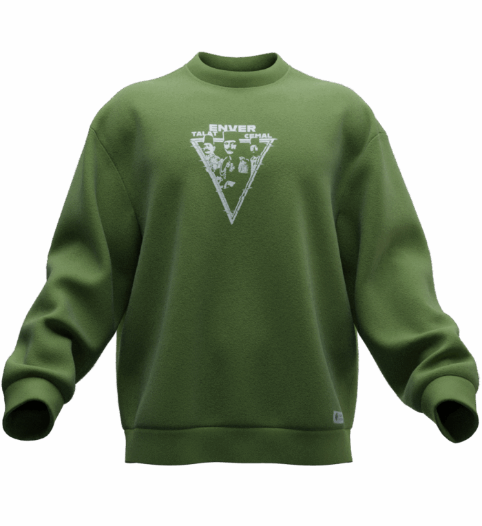 ENVERH0001 Talat Enver Cemal (İttihat ve Terakki) Tasarımlı Unisex Rahat Kalıp Sweatshirt - Görsel 5