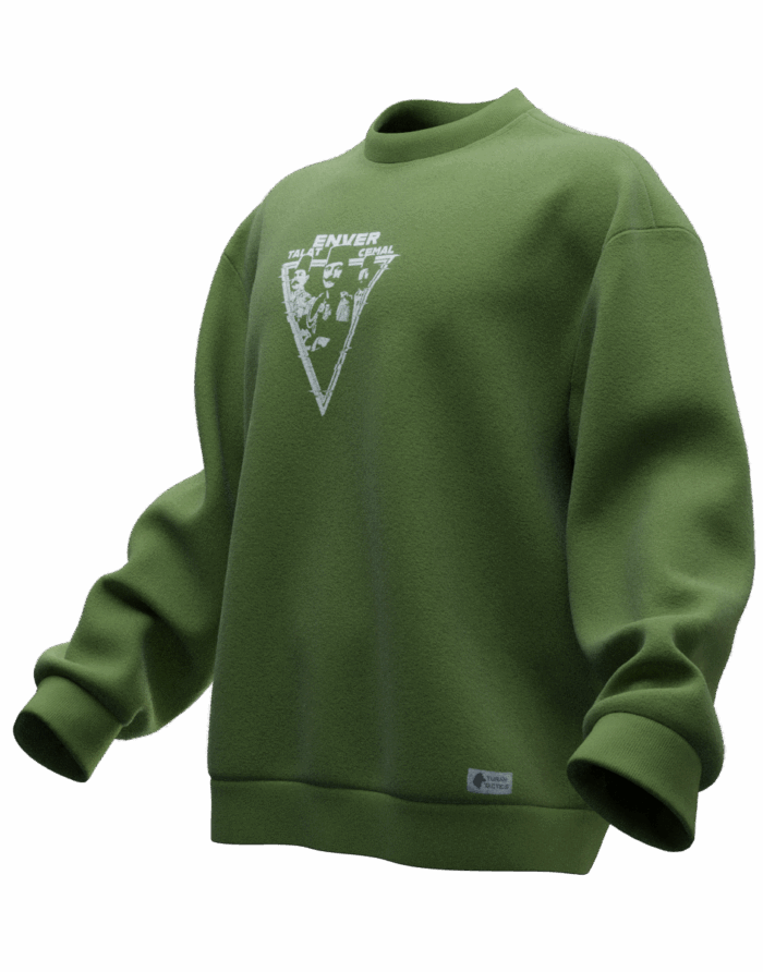 ENVERH0160 Talat Enver Cemal (İttihat ve Terakki) Tasarımlı Unisex Rahat Kalıp Sweatshirt - Görsel 6