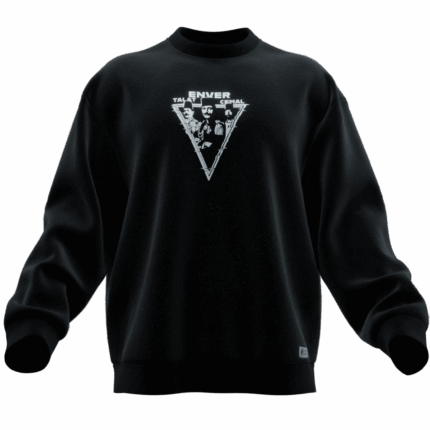 Talat Enver Cemal (İttihat ve Terakki) Tasarımlı Unisex Rahat Kalıp Sweatshirt