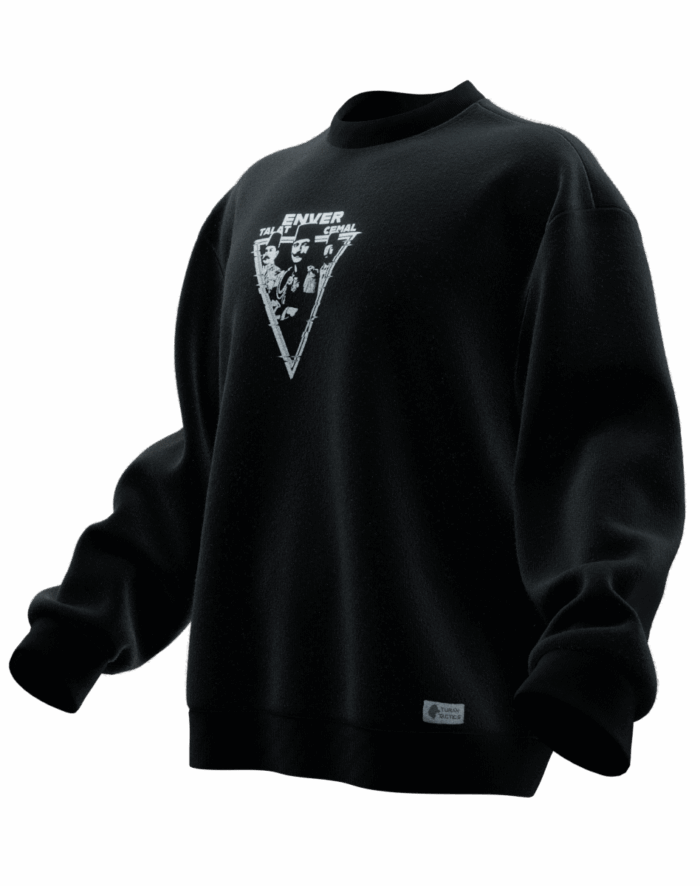 ENVERS0160 Talat Enver Cemal (İttihat ve Terakki) Tasarımlı Unisex Rahat Kalıp Sweatshirt - Görsel 2